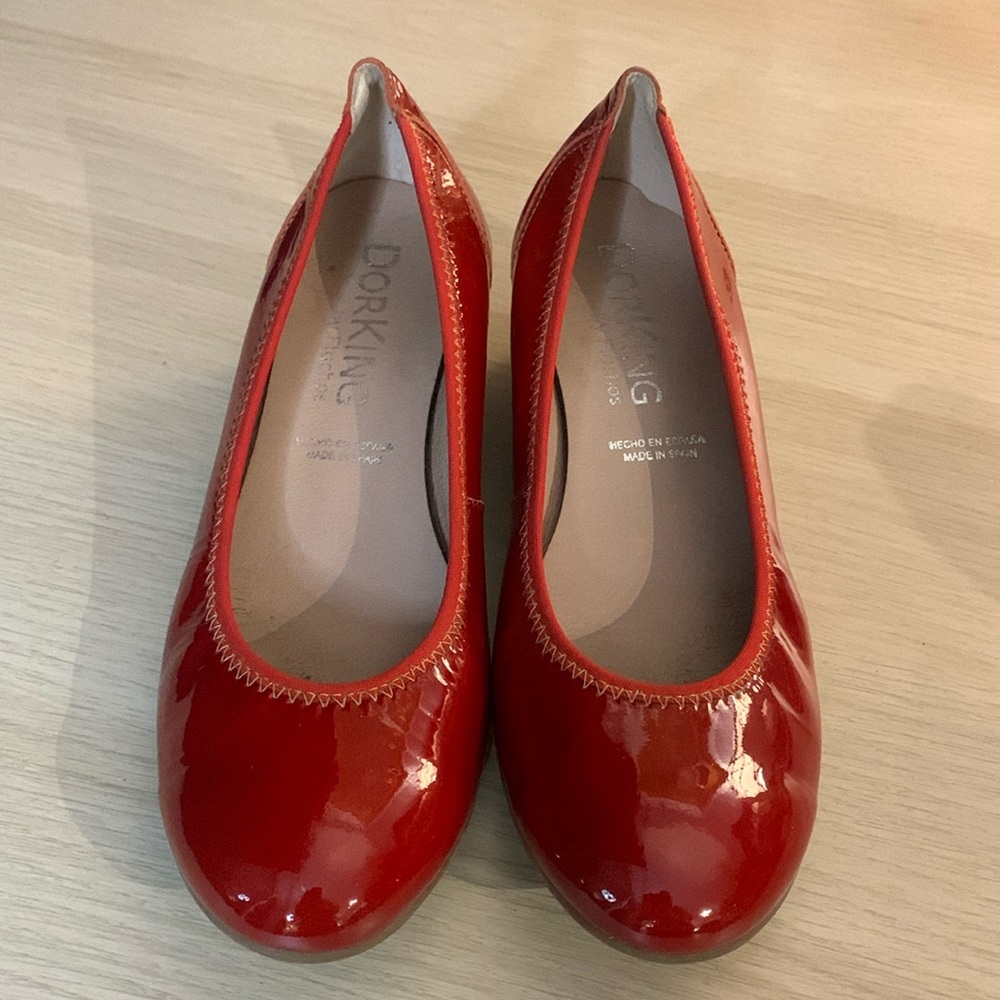 Corkys Women's Red Patent Leather Shoes